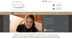 Desktop Screenshot of moderndentistryassociates.com